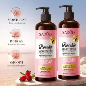SADOER Rosehip Oil + Squalane Shampoo | Deep Repair & Moisture Balance for Smooth, Shiny Hair