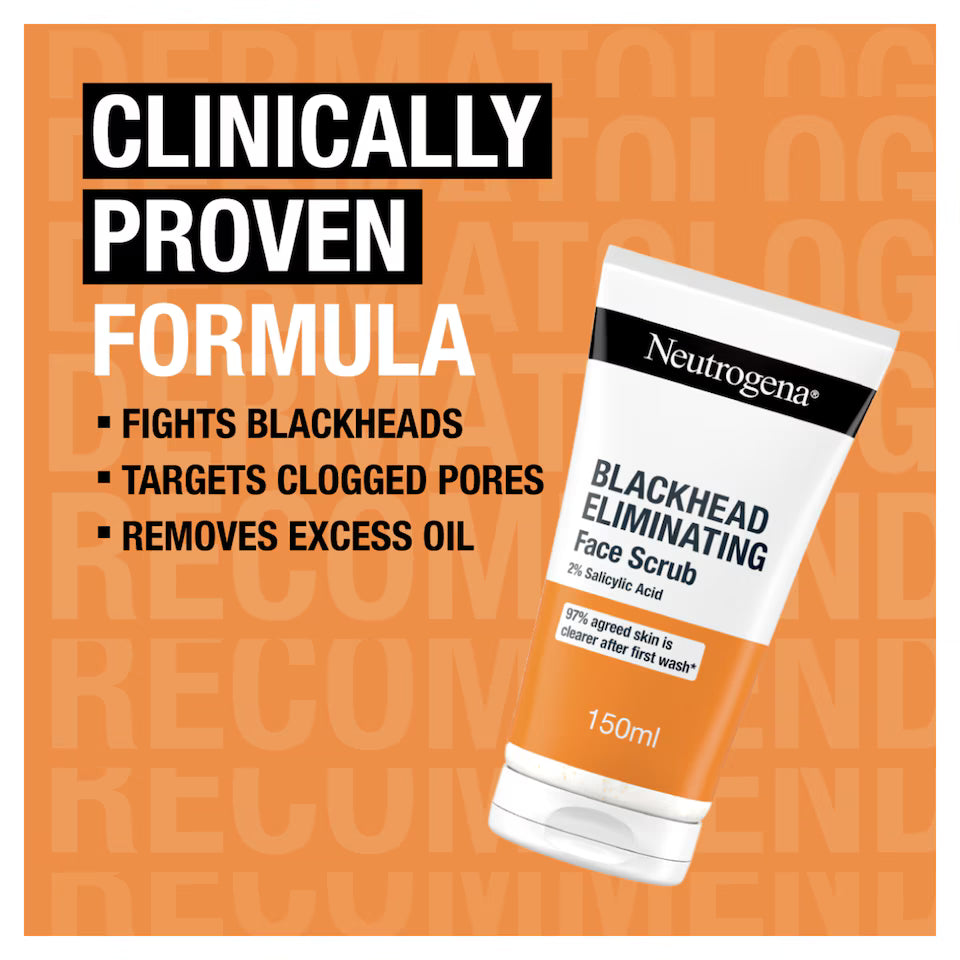 Neutrogena - Blackhead Eliminating Facial Scrub - Pore-Cleansing & Exf