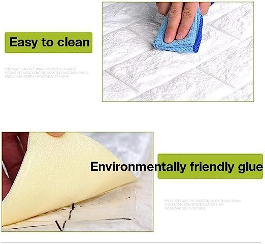 3D Self-Adhesive Brick Wall Stickers 70x77 cm - Buynowpakistan