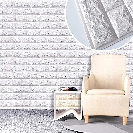 3D Self-Adhesive Brick Wall Stickers 70x77 cm - Buynowpakistan
