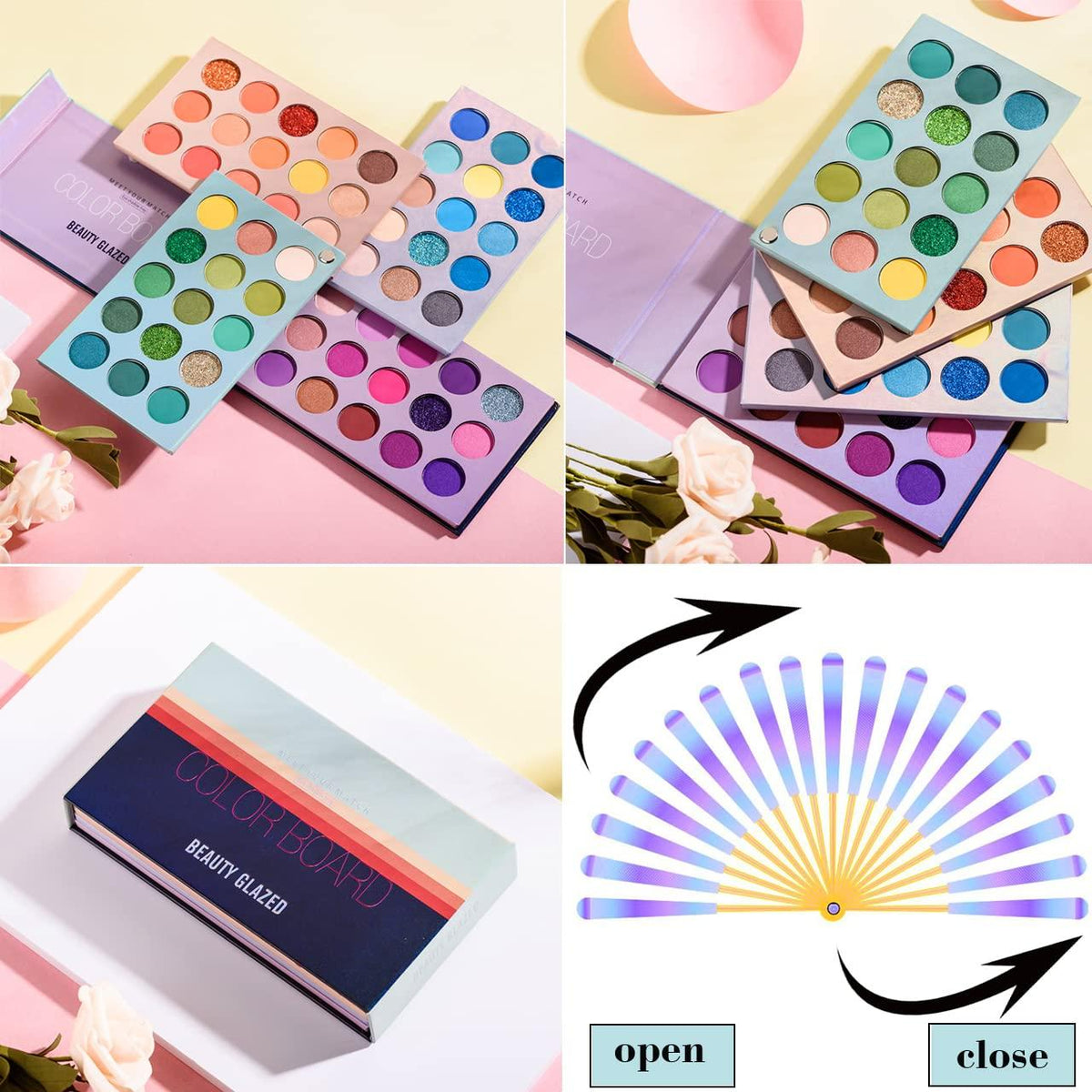BEAUTY GLAZED 60 Color Board Eyeshadow Palette