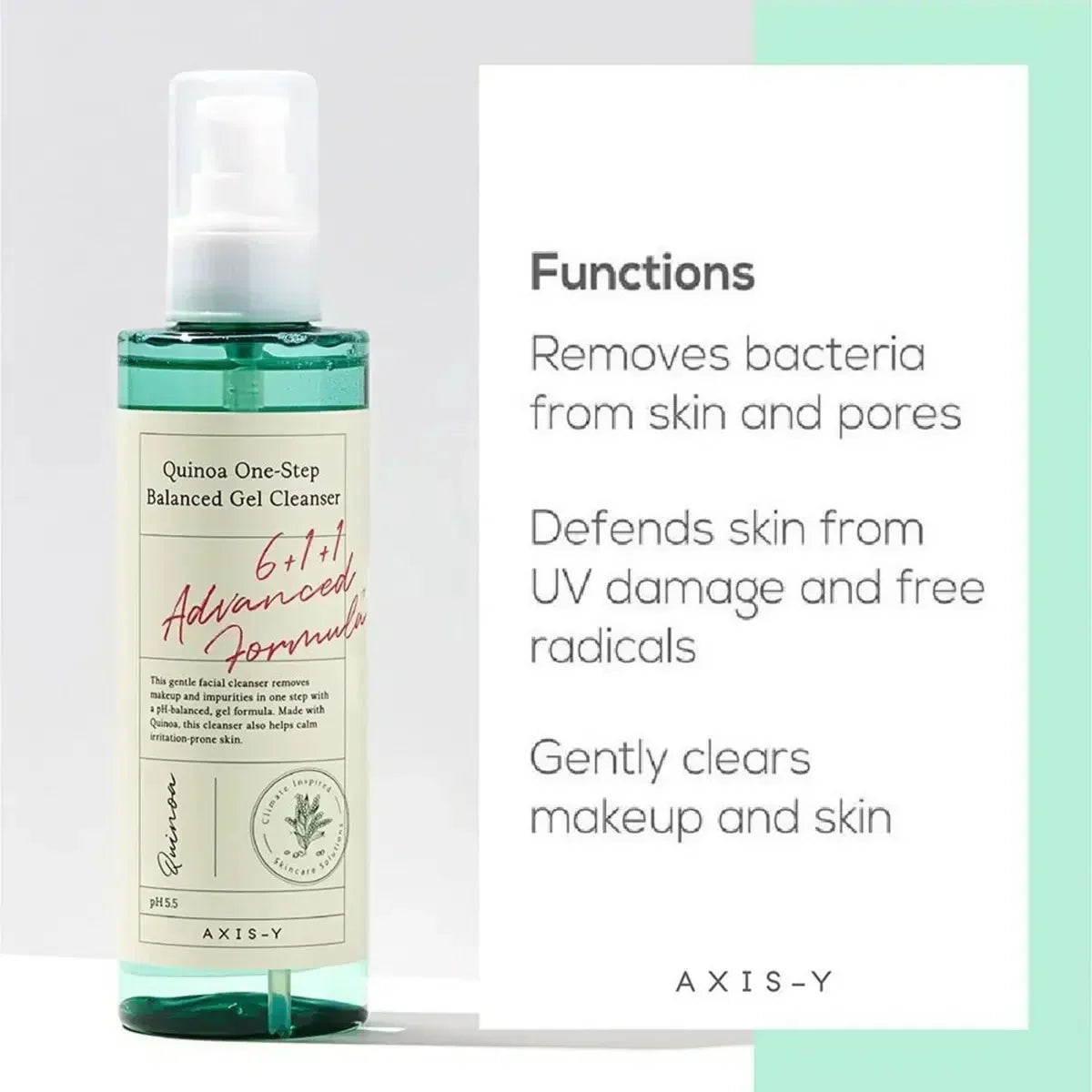 Axis-Y Quinoa One-Step Balanced Gel Cleanser 180 ML