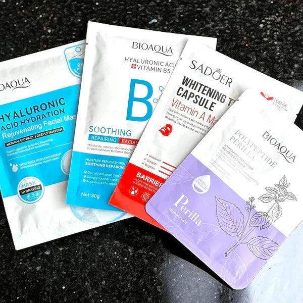 Sheet Mask Variety Pack – Hydrate, Brighten &amp; Revive Your Skin