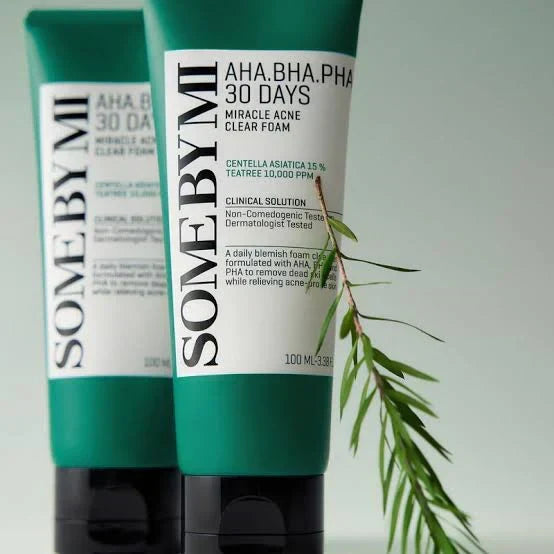 SOME BY MI AHA BHA PHA 30 Days Miracle Acne Clear Foam – Deep Clean, Clear Skin