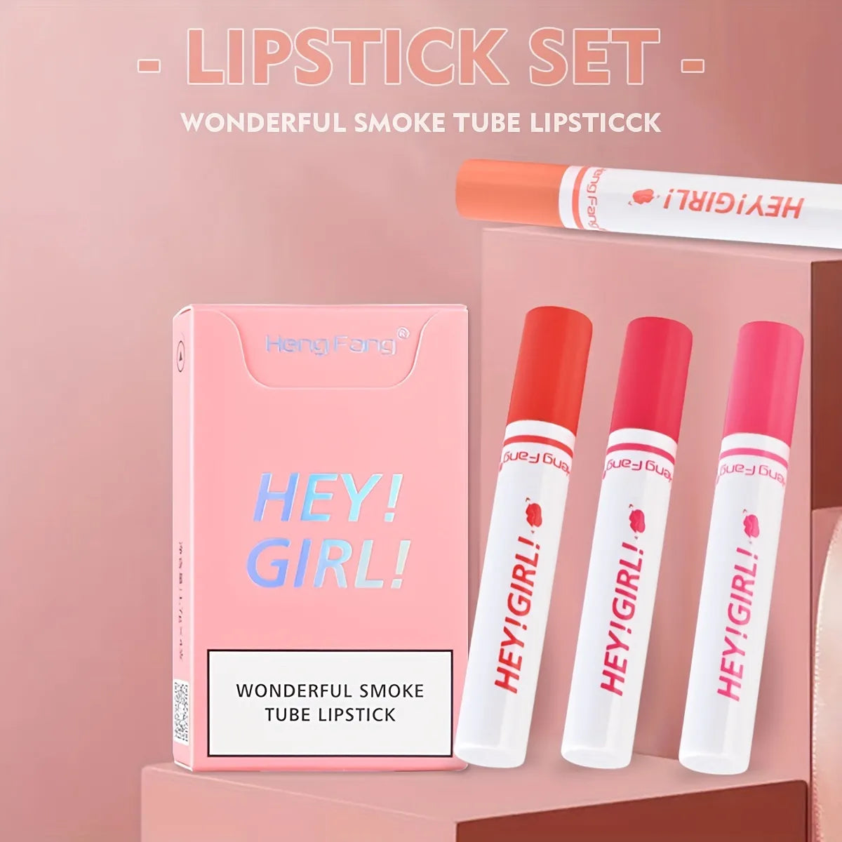 HEY GIRL Pack of 4 Lipstick