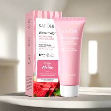 SADOER Watermelon Nicotinamide Facial Cleanser – Hydrate, Brighten & Refresh Your Skin