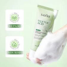 SADOER 3% Salicylic Acid Amino Acid Gentle Cleanser – Clear Pores, Fight Acne & Soothe Skin