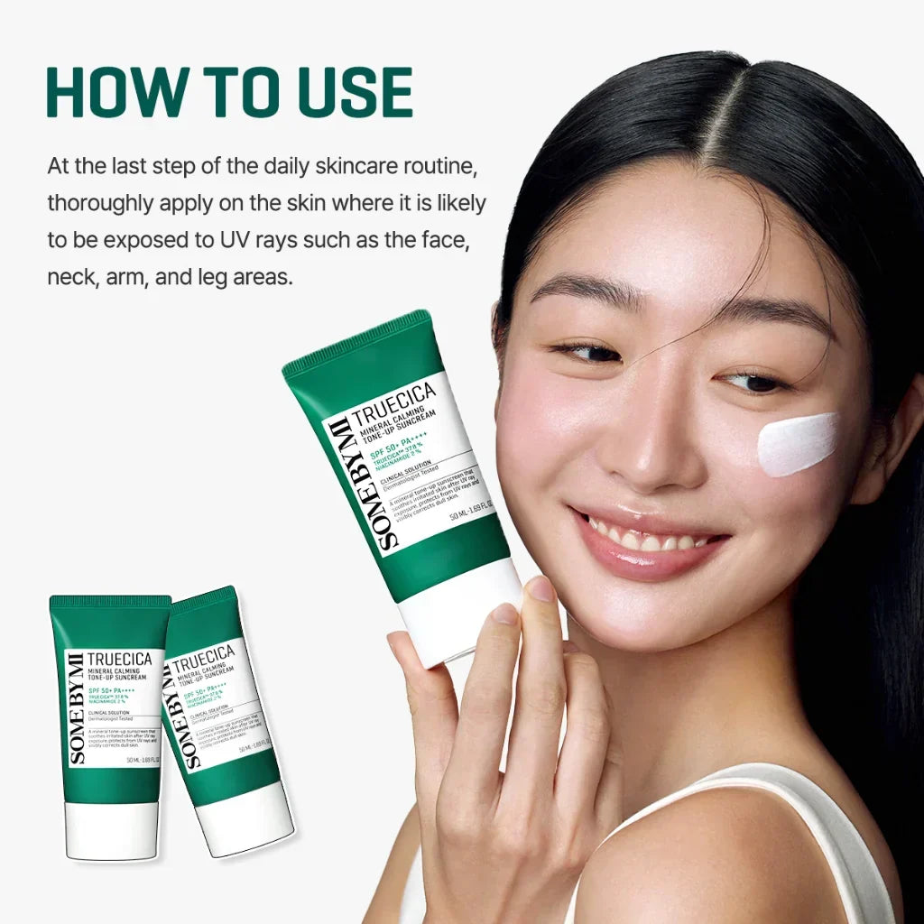 SOME BY MI Truecica Mineral Calming Tone-Up Suncream – Soothe, Protect & Brighten